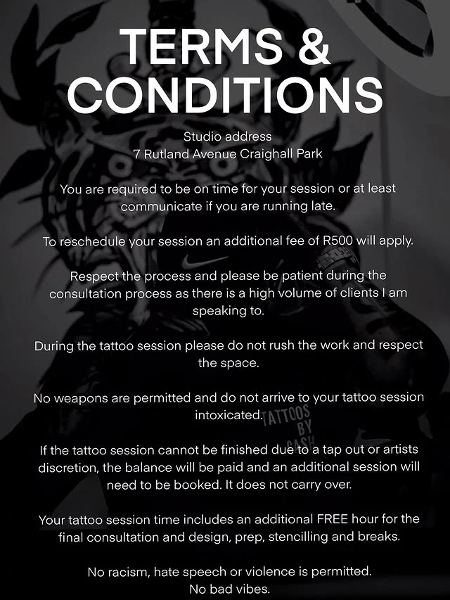 Cash supplied terms and conditions card